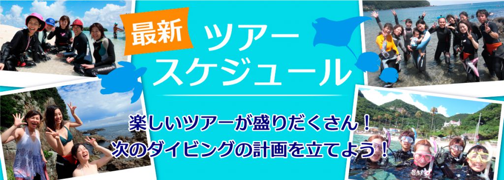 ダイビングツアースケジュール