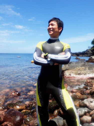 ウエットスーツ着こなし