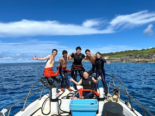 南大東島でのダイビング