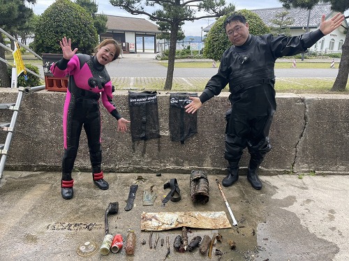 ノリスの海中清掃