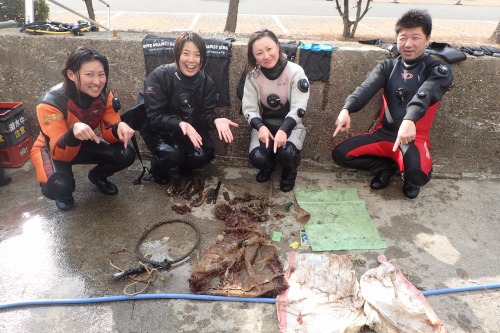 ノリスの海中清掃