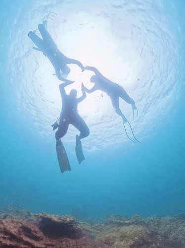 和歌山の海でスキンダイビング